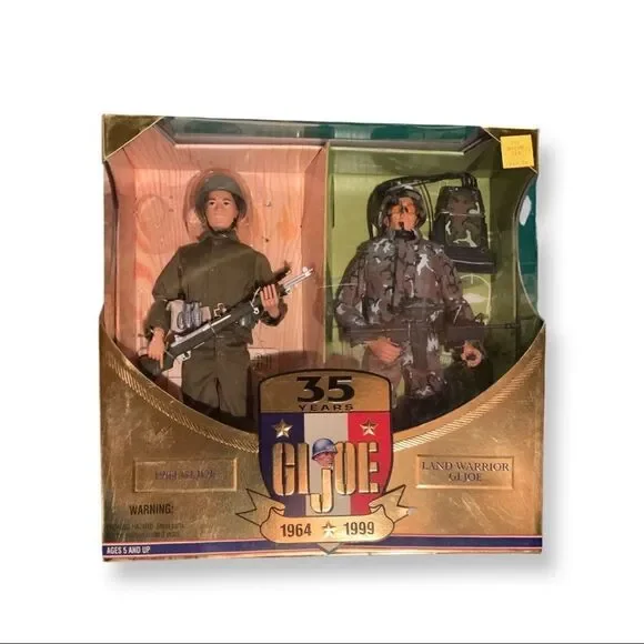 G.I.Joe 35th Anniversary Land Warriors Action Figure 2pack Then/Now Caucasian - Picture 2 of 12